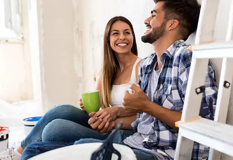couple in home