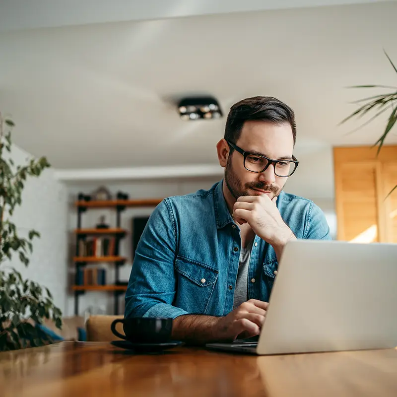 man on laptop