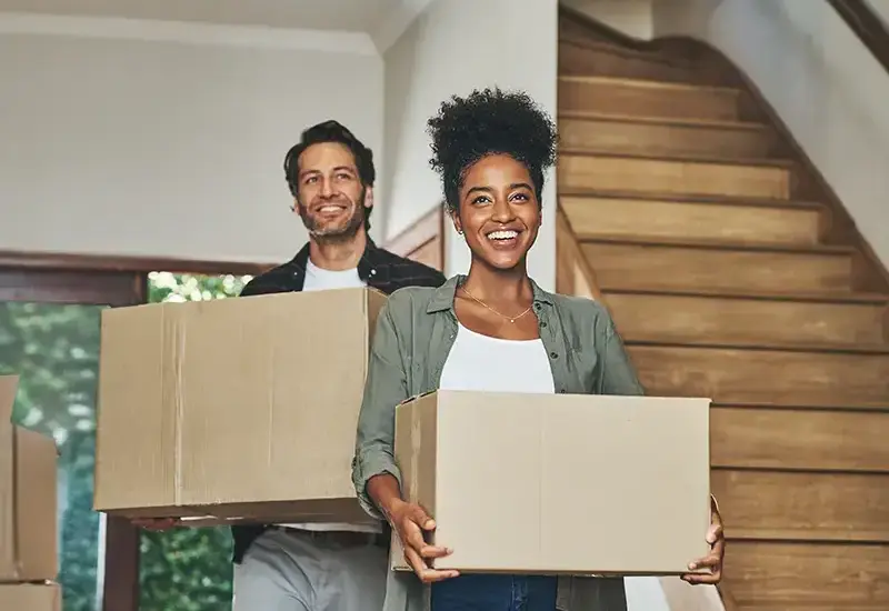 couple moving into new home